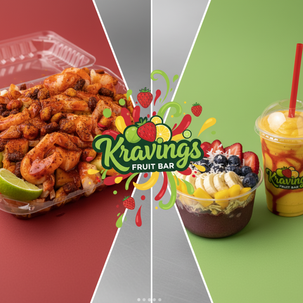 Acai bowl and green smoothie